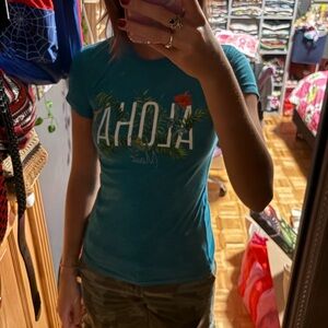 Island Girl Teal T-Shirt - Small